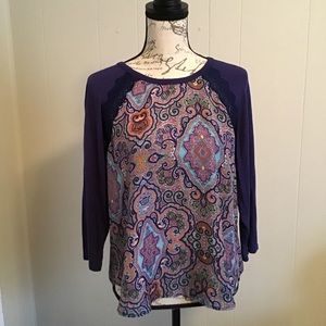 Paisley High Low Top